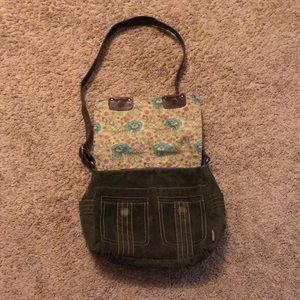 Fossil crossbody suede messenger bag magnetic
